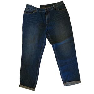 J. Jill Size 12, Blue Ink, Boyfriend Jeans.